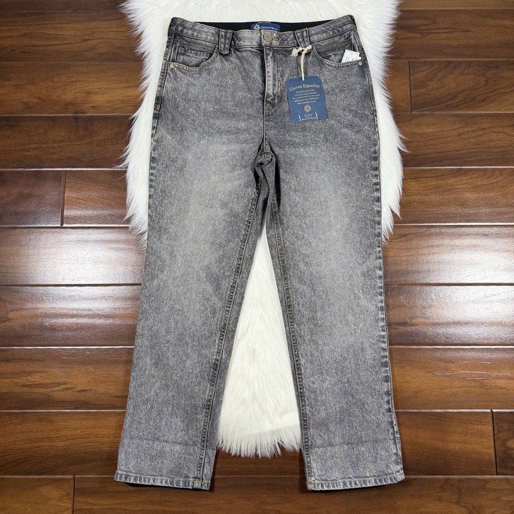Democracy Women's Size 8 Gray Wash Boyfriend Ab Solution Denim Jeans